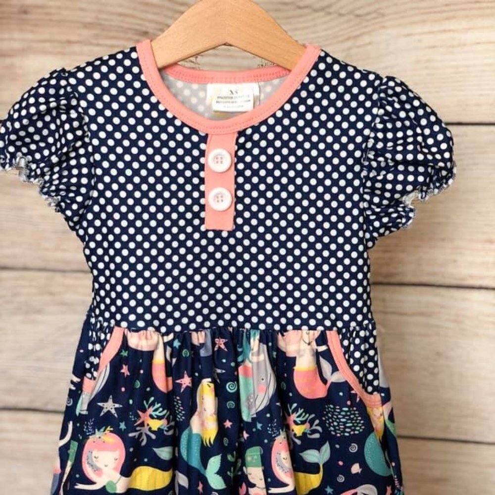 MERMAID & POLKA DOT DRESS‎ BRAND NEW